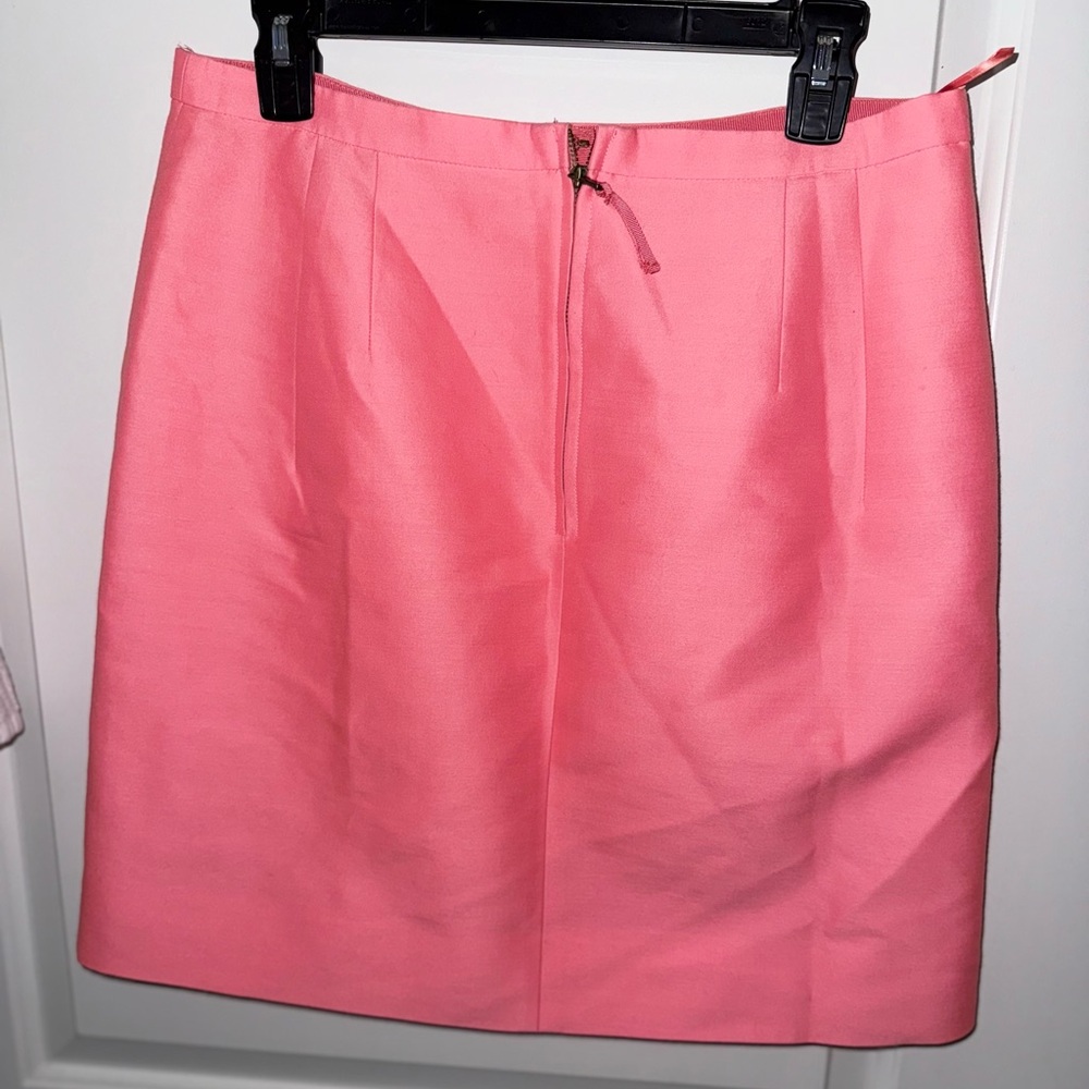 J. Crew Coral/Pink Wool A-Line Skirt - Picture 6 of 9